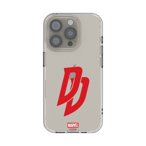 Keyscaper - Marvel Badge Clear Phone Case - Apple iPhone 13 Mini - Daredevil-Front_Standard 