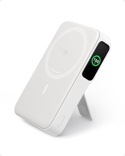 Anker - MagGo Power Bank, Qi2-Certified 15W 10,000mAh Portable Charger - White-Front_Standard 