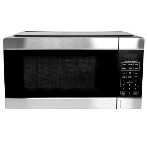 Hamilton Beach - 1.1 Cu. Ft. 1000 Watt Countertop Microwave Oven - Black-Front_Standard 