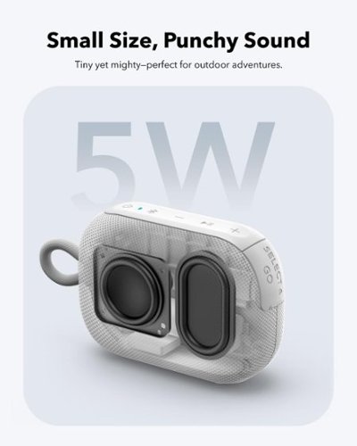 Soundcore by Anker Select 4 Go IP67 Waterproof-Dustproof Floatable Ultra-Portable Bluetooth Speaker with 20H Playtime - White WORLDWIDE DELIVERY
