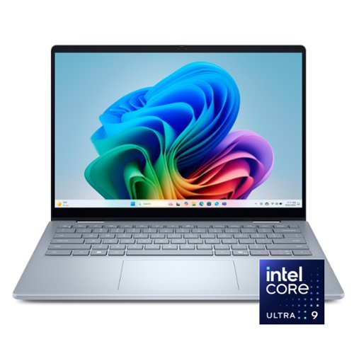 Dell - Plus 14" 2K 2-in-1 Touchscreen Laptop - Intel Core Ultra 9 Series 2 288V 2024 - 32GB Memory - 1TB Storage - Copilot+ PC - Ice Blue-Front_Standard 