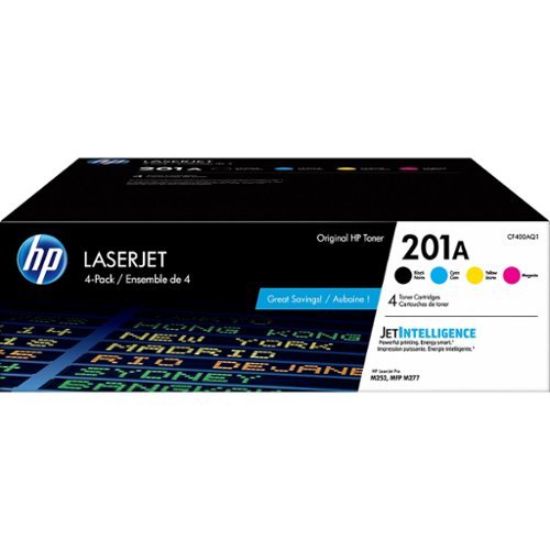  HP - 201A Standard Yield Toner Cartridge, 4/Pack (CF400AQ1) - Black/Cyan/Magenta/Yellow
