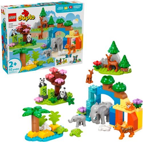 LEGO - DUPLO Town 3 in 1 Wild Animal Families Building Toy 10446
