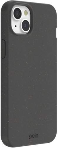 Pela Eco Friendly Hard Shell Case with MagSafe Module for Apple iPhone 15/14 Plus + Bonus Custom Case Activation Code - Black WORLDWIDE DELIVERY