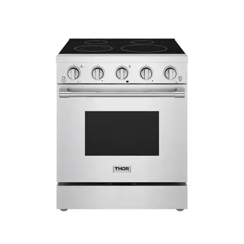 Front. Thor Kitchen - 4.55 Cu. Ft Freestanding Electric Convection Range - Stainless steel.