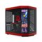 HYTE - Y70 Touch Infinite Mid Tower Aesthetic Gaming PC Case with 2.5K IPS Touchscreen and Riser Cable - Black Cherry-Front_Standard