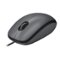 Logitech - M100 Wired Optical Ambidextrous PC Mouse with 1000 DPI Optical Tracking - Wired - Gray-Front_Standard