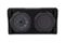 KICKER - PTRTP Powered Down-Firing 12" Dual-Voice-Coil-Ohm Loaded Subwoofer Enclosure - Black-Front_Standard