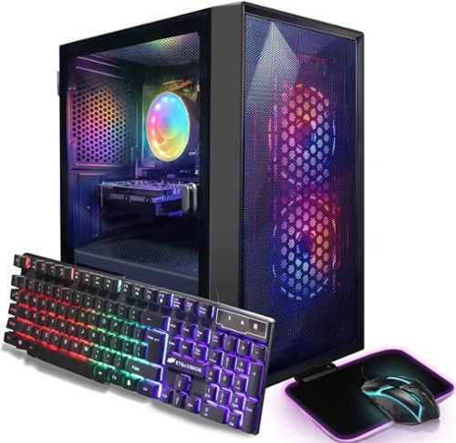 STGAubron - Gaming PC Desktop, Radeon RX 550 4G GDDR5 Graphics, Intel Core i5 up to 3.7GHz, 16G RAM, 512GB SSD, WIN11H - Black-Front_Standard 