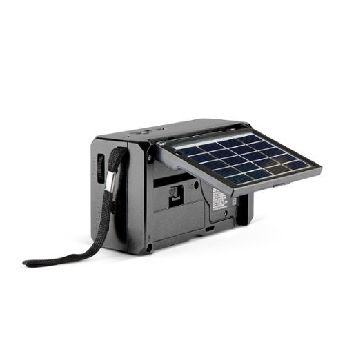 QFX Portable Solar Rechargeable 6-Band Radio with Bluetooth and Flashlight and AM/FM/SW - Black WHERE TO BUY