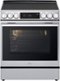 LG - 6.3 Cu. Ft. Slide-In Electric True Convection Range with InstaView and 2 UltraHeat Elements - Stainless Steel-Front_Standard