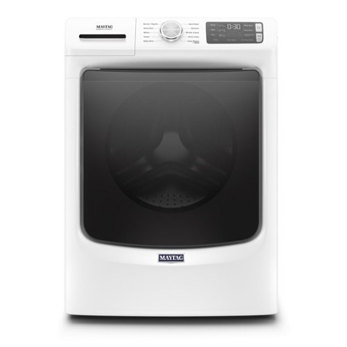  Maytag - 4.5 Cu. Ft. High-Efficiency Stackable Front Load Washer with Steam and Fresh Spin - White