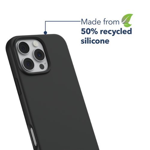 Insignia™ Silicone Case with MagSafe for iPhone 16 Pro - Black GLOBAL SHIPPING