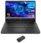 HP - 14 Laptop 14.0 HD (Intel Celeron N4500, 16GB DDR4, 256GB PCIe SSD, Intel UHD, Win 11 Pro) - Jet Black-Front_Standard