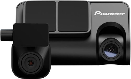 Pioneer - VREC-Z410DC - Universal Compatibility Front and Rear Dash Camera, 5MP 3K Video, Bluetooth, WDR, 144° Field of View - Black