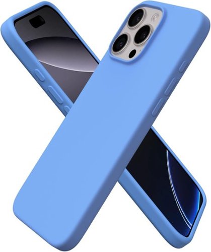 Ornarto - Designed for iPhone 16 Pro Max Case 6.9", Liquid Silicone Full Covered Protective Case - Sky Blue-Front_Standard 