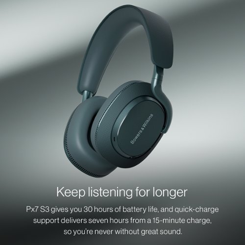 Bowers & Wilkins Px7S3 Wireless Noise Cancelling Over-the-Ear Headphones - Anthracite Black WORLDWIDE DELIVERY