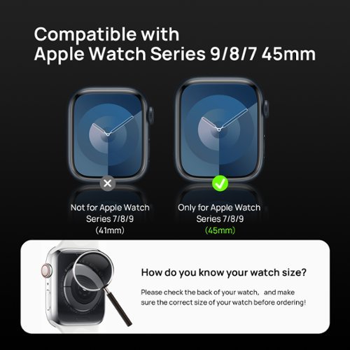 Sodi 8 Pack for Apple Watch Screen Protector 45mm Series 9/8/7, Anti-Scratch, High Sensitivity, Soft HD TPU Clear Film - Clear SHOP ONLINE