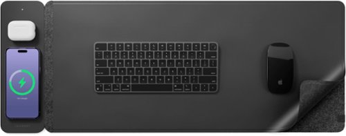 JOURNEY ALTI SLIM Wireless Charging Desk Mat - Black WORLDWIDE DELIVERY