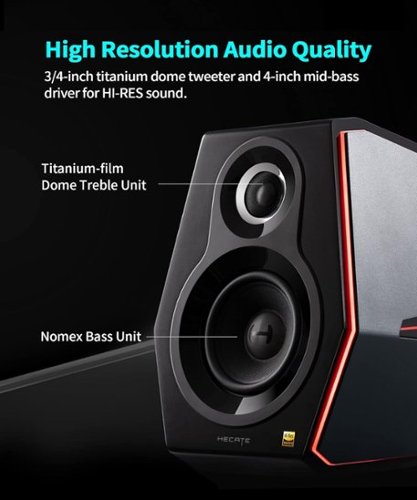 Edifier G5000 2.0 Bluetooth Gaming Speakers (2-Piece) - Black BUY IN MIDDLE EAST