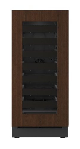 U-Line - 15"W. 2.8 Cu.Ft. Built-In Wine Refrigerator-Panel Ready Frame/Glass - Integrated Frame