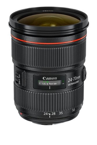 EF 24-70mm f/2.8L USM Standard Zoom Lens for Canon SLR Cameras (International Version) - Black-Front_Standard 
