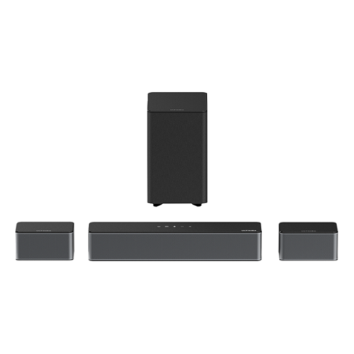 Ultimea - Poseidon M3T 5.1 Surround Sound Bar, with Wireless Subwoofer and Rear Speakers, 350W - Black-Front_Standard 
