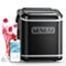Ecozy - Smart Ice Makers Countertop 26lbs, 9 Bullet Ice Cubes in 6 Mins - Black-Front_Standard