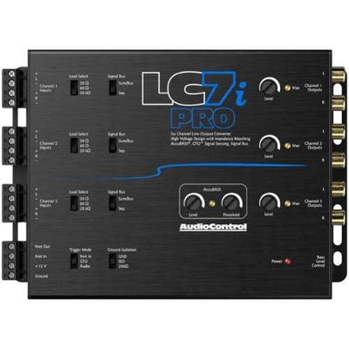 AudioControl 6-Channel Active Line Output Converter with AccuBASS and Subwoofer Control - Black WORLDWIDE DELIVERY