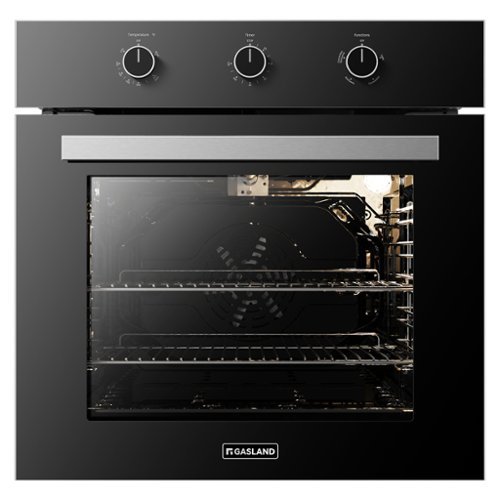 GASLAND - 24 inches Built-In Single Natural Gas Wall Oven with Convection - Black-Front_Standard 