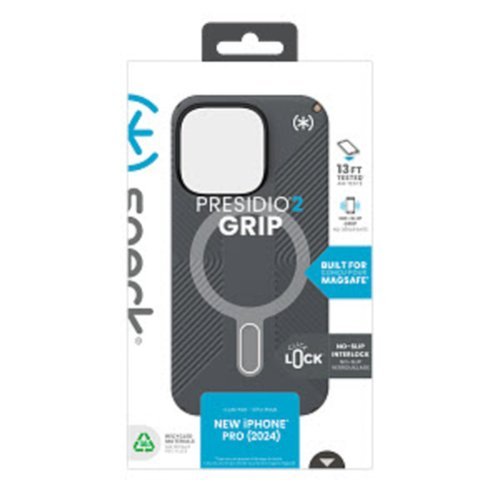 Speck Presidio2 Grip ClickLock Case with MagSafe for Apple iPhone 16 Pro - Charcoal Gray BUY IN AUSTRALIA