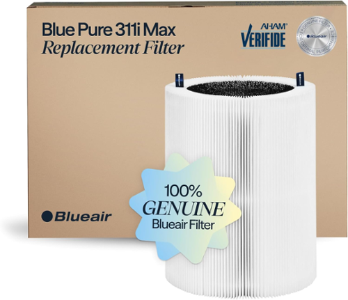 Blueair - Genuine Blue Pure F3MAX Filter for 311i Max Air Purifier, AHAM Certified, HEPASilent, 99.97% Particle Filter - White-Front_Standard 
