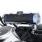 GoHawk - Bluetooth Motorcycle Speakers: 6-Speaker Waterproof Stereo System w/ Built-in Amp, Aluminum Soundbar, FM/USB Music/LED - Chrome-Front_Standard