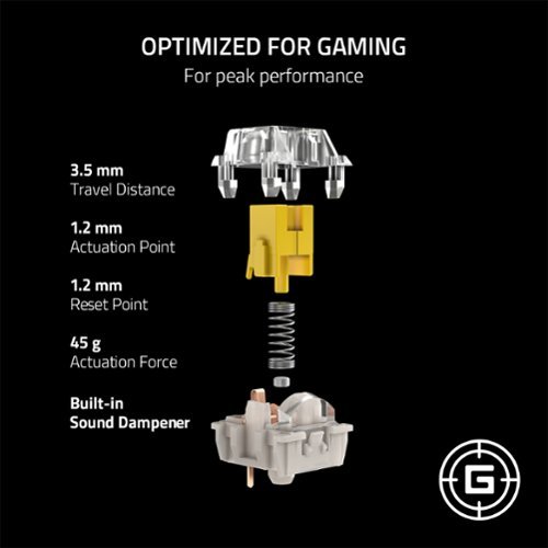 Razer Mechanical Keyboard Switches (36x) - Linear - Yellow GLOBAL SHIPPING
