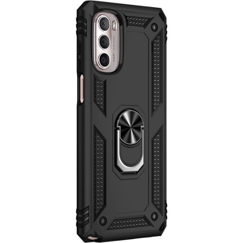 SaharaCase - Military Kickstand Series Case for Motorola Moto G Stylus 5G (2022) - Black-Angle_Standard 