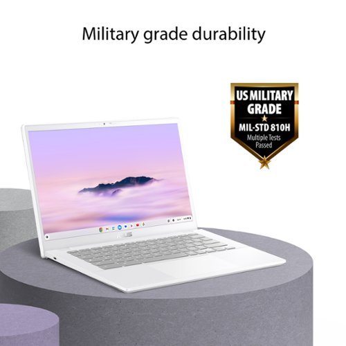 ASUS CX34 14 FHD Chromebook Plus Laptop with Google AI - Intel Core i3 with 8GB Memory - 256 GB SSD - Pearl White GLOBAL SHIPPING