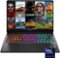 HP OMEN - Transcend 14" 120Hz 3K OLED Gaming Laptop - Intel Core Ultra 9-185H - 32GB Memory - NVIDIA GeForce RTX 4070 - 1TB SSD - Shadow Black-Front_Standard