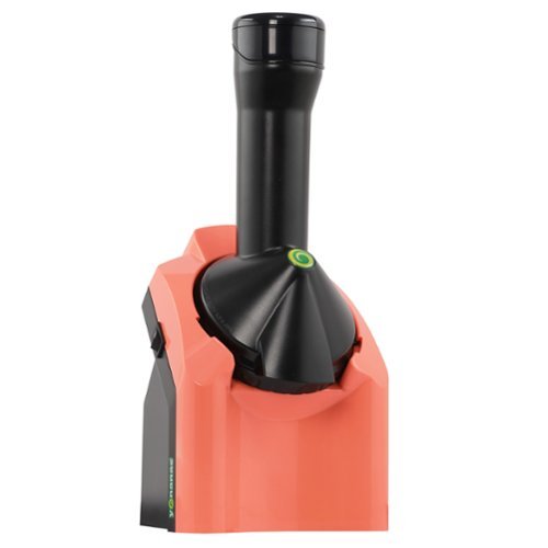 Yonanas - Classic Vegan Non-Dairy Frozen Fruit Soft Serve Dessert Maker, Includes 36 Recipes, 200 Watts - Coral-Front_Standard 