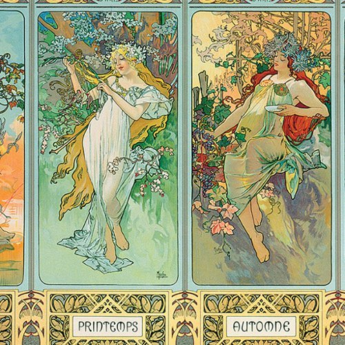 Eurographics : Four Seasons by Alphonse Maria Mucha - 1000 Piece Puzzle WORLDWIDE DELIVERY