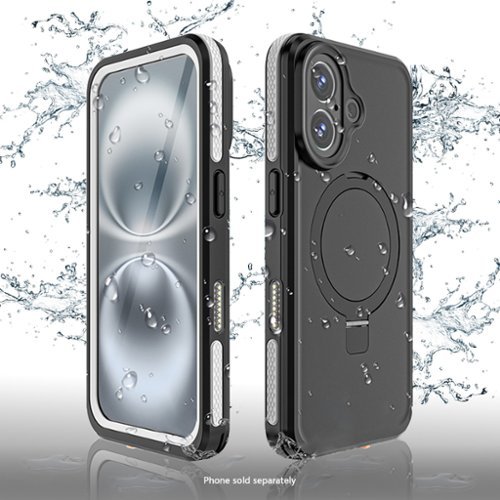 SaharaCase Oasis Series Water-Resistant Case with MagSafe for Apple iPhone 16 - Black SHOP ONLINE