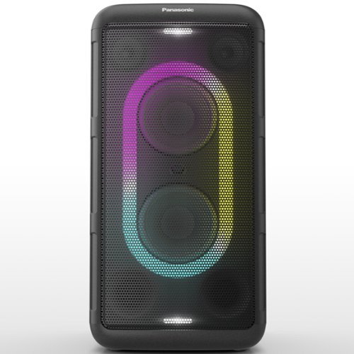 Panasonic - SC-BMAX10 Portable Bluetooth Wireless Party Speaker with Double Speaker and Vibrant Light Display, 150W - Black-Front_Standard