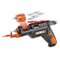 WORX - 4V Electric Rechargeable Cordless Power Screwdriver Set with 6 Bits, Screw Holder, Charger, and 18 Month Battery Life - Black-Front_Standard 