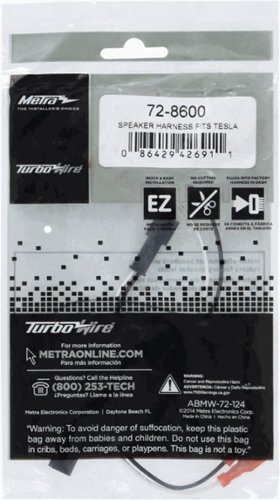 Metra Speaker Harness for Select 2017-2023 Tesla Model 3 and Model Y Vehicles (2-Pack) - Multi GLOBAL SHIPPING