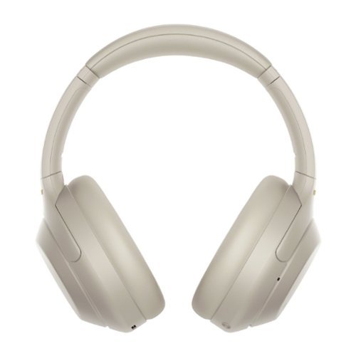 Sony - WH-1000XM4 Wireless Noise Canceling Over-Ear Headphones (Silver) Bundle - White-Front_Standard 