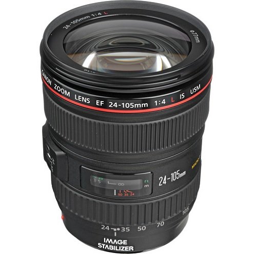 Canon - EF 24-105mm f/4L is II USM Lens (International Model) - Black-Front_Standard 