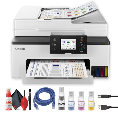 Canon - MAXIFY GX2020 Wireless MegaTank All-In-One Color Printer + More-Front_Standard 