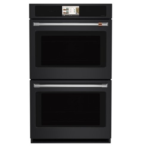 Café - 30" Smart Built-In Double Electric Convection Wall Oven with Air Fry and Precision Cooking Modes - Matte Black