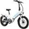 Lectric eBikes - XP3 Step-Thru Foldable Long-Range eBike: 65 miles Max Operating Range & 28 mph Max Speed - Unisize - White-Left_Standard