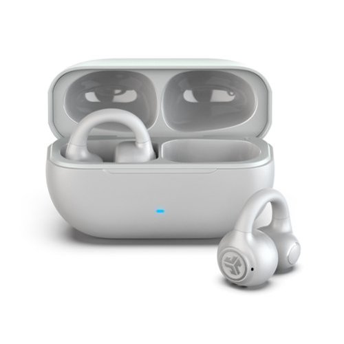 JLab - Flex Open - Clip True Wireless Earbuds - White-Front_Standard 