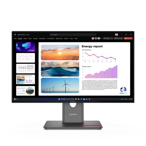 Lenovo - ThinkVision 21.5" IPS LED FHD 48Hz - 100Hz Monitor (HDMI, VGA) - Raven Black